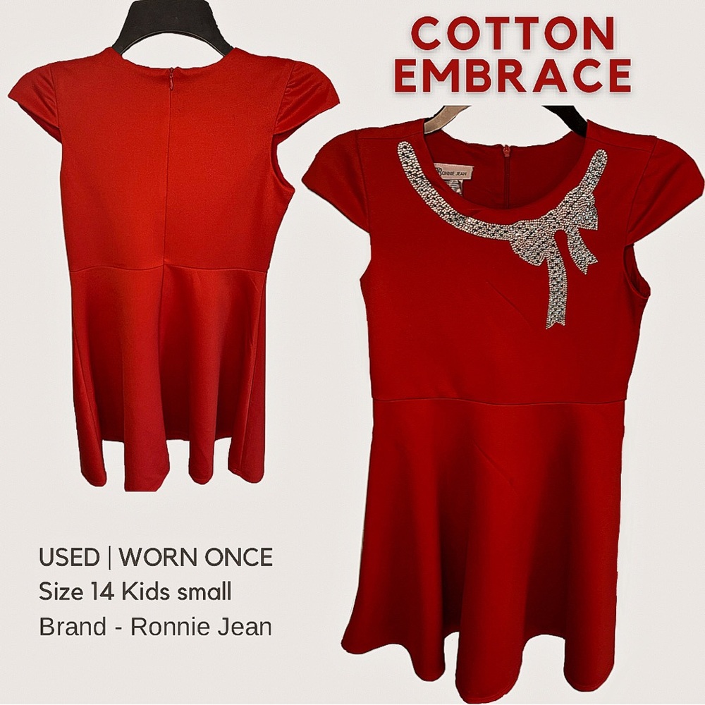 Ronnie Jean Red Ribbon Dress | Let your little one rock this red dress!